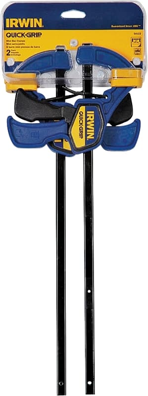 Irwin QUICK-GRIP 1964745/54122 Bar Clamp, 150 lb, 12 in Max Opening Size, 2-7/16 in D Throat, Steel Body – image 1
