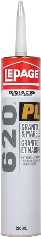 LePage 1658765 Granite and Marble Adhesive, Tan, 295 mL Cartridge – image 1