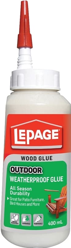 LePage 442185 Weatherproof Glue, Brown, 400 mL Bottle – image 1