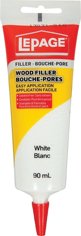 LePage 442193 Wood Filler, Liquid, Acrylic, White, 90 mL Tube – image 1