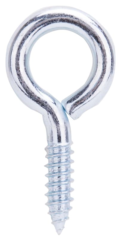 ProSource LR211 Screw Eye, 7.15 mm Dia Wire, 8.5 mm Thread, 1-1/8 in L Thread, 2-5/8 in OAL, 260 lb Working Load, Steel – image 1