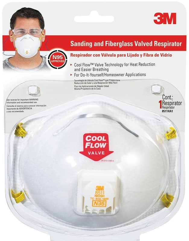 3M Cool Flow 8511HA1-C Valved Disposable Respirator – image 1