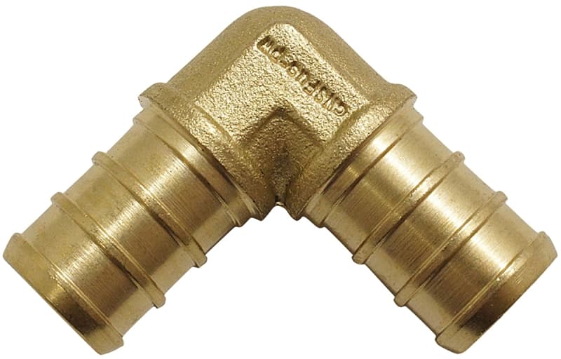 Apollo CPXE121210PK Pipe Elbow, 1/2 in, 90 deg Angle, Brass – image 1