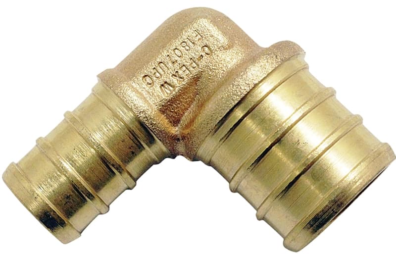 Apollo CPXE1234 Pipe Elbow, 1/2 x 3/4 in, 90 deg Angle, Brass – image 1