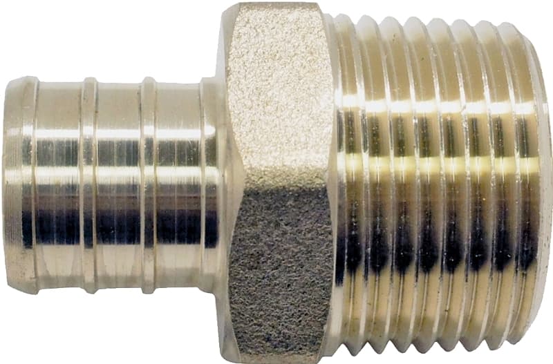 Apollo CPXMA3434 Pipe Adapter, 3/4 in, PEX x MPT, Brass – image 1