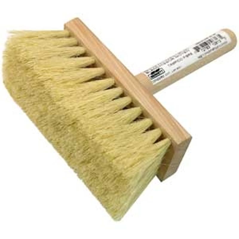 Bennett MEDIUM W W Cleaning Brush, White/Yellow, 3 in W Brush, 6-1/2 in OAL – image 1