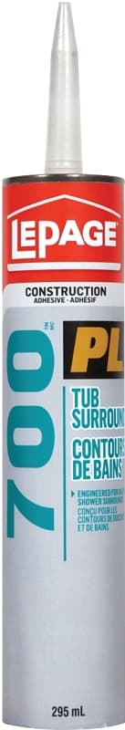 LePage 1421920 Tub Surround Adhesive, Tan, 295 mL Cartridge – image 1