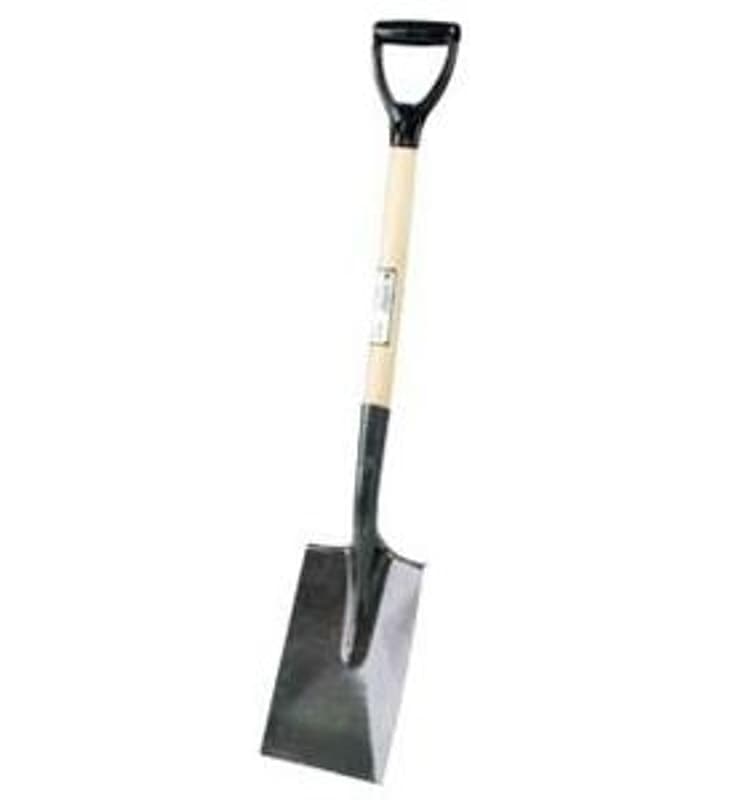Garant 80414 Garden Spade Shovel, 6-1/2 in W Blade, Steel Blade, Wood Handle, D-Grip Handle, 25-5/8 in L Handle – image 1