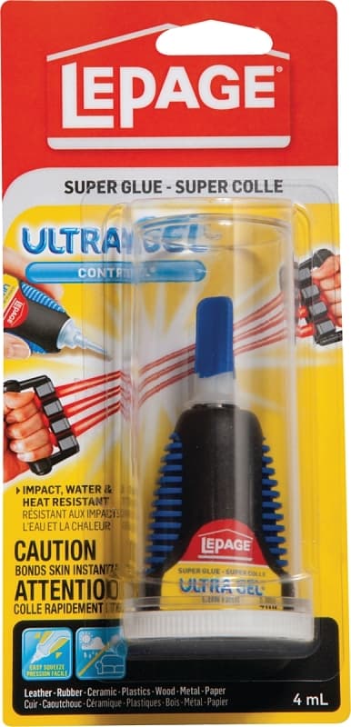 LePage ULTRA GEL CONTROL 2598431 Super Glue, Gel, Clear, 4 mL Tube – image 1