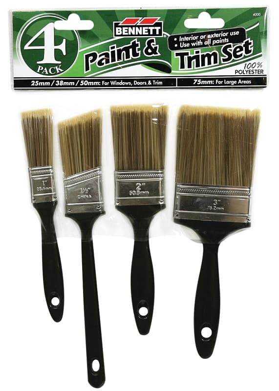Bennett 4000 Paint and Trim Set, 4-Brush – image 1