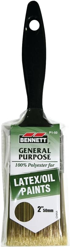 Bennett P1-50 Paint Brush, 2 in W, Polyester Bristle – image 1