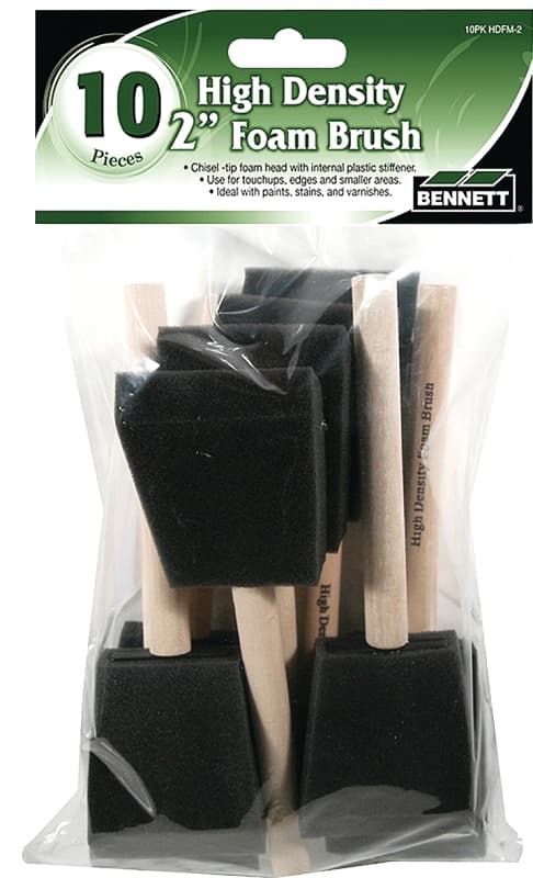 Bennett 10PK HDFM 2 Brush Set, 2 in Brush, Wood Handle – image 1