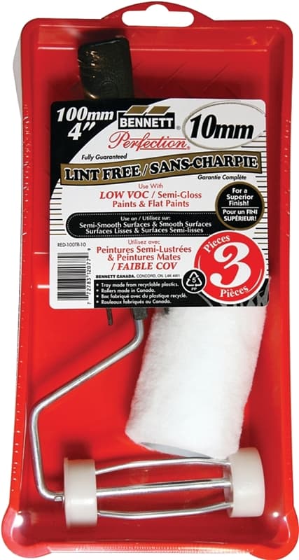 Bennett RED 100TR-10 Roller Set, Semi-Smooth, Smooth Surface, Fabric/Plastic, 3-Piece – image 1