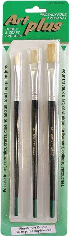 Bennett ART 3FLAT 516 Artist Brush Set, Wood Handle – image 1