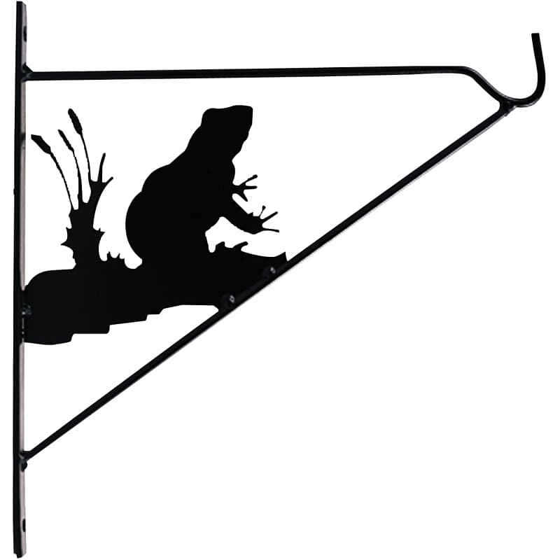 Landscapers Select GF-3059 Plant Bracket, 11 in L, Steel, Matte Black, Wall Mount Mounting – image 1