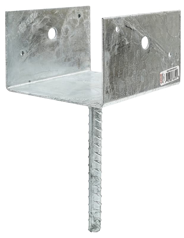 Simpson Strong-Tie RCPS Series RCPS5.5HDG Rebar Carport Saddle, 6 x 6 in Post/Joist, Steel, Hot-Dipped Galvanized – image 1