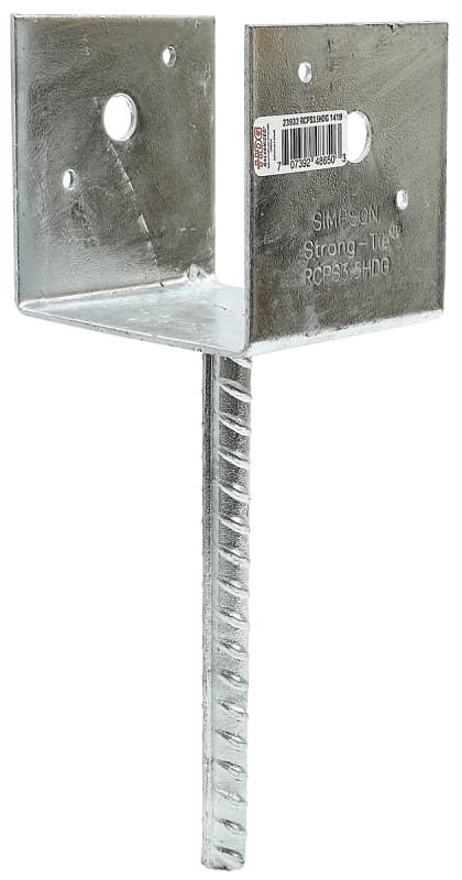 Simpson Strong-Tie RCPS3.5HDG Rebar Carport Saddle, Steel, Galvanized – image 1
