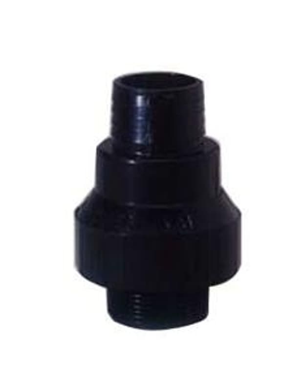 Boshart PE-SPC125 Check Valve, 1-1/4 x 1-1/2 in, MPT X Barb/Slip, PVC Body – image 1