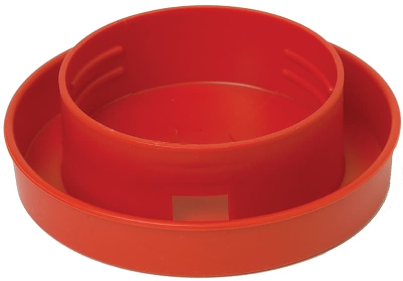Little Giant 730 Poultry Waterer Base, 4 in Dia, 1-1/4 in H, 1 qt Capacity, Polystyrene, Red – image 1