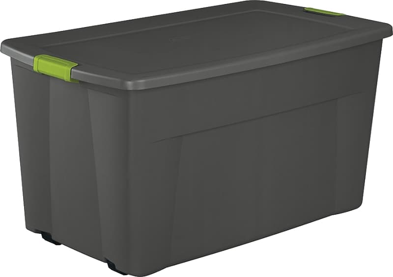 Sterilite 19483V04 Wheeled Tote, Plastic, Gray, 36-5/8 in L, 21 in W, 19-1/2 in H – image 1