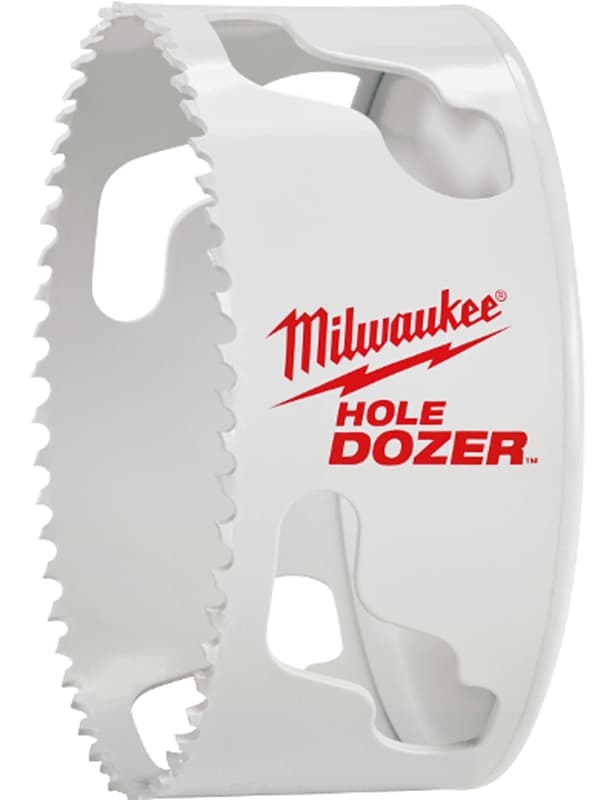 Milwaukee Hole Dozer 49-56-0253 Hole Saw, 6 in Dia, 1-5/8 in D Cutting, 5/8-18 Arbor, Bi-Metal Cutting Edge – image 1