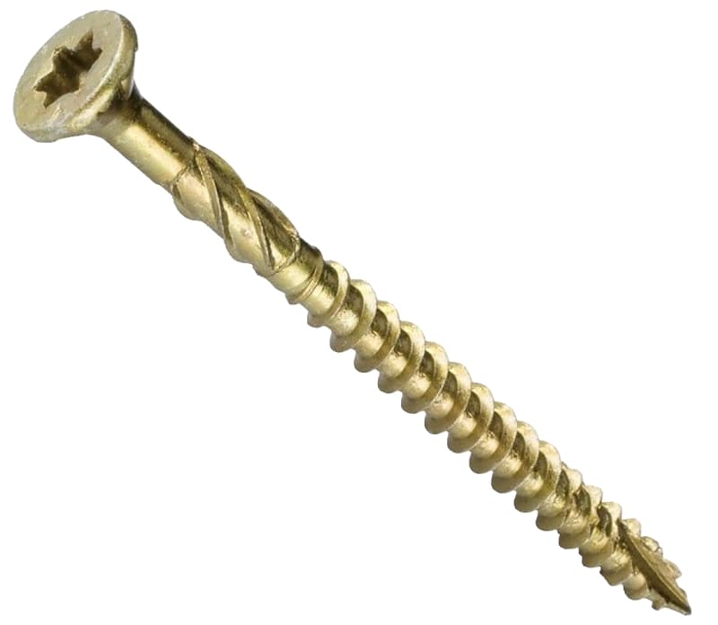GRK Fasteners R4 02137 Framing and Decking Screw, #10 Thread, 3-1/8 in L, Star Drive, Steel, 100 PK – image 1