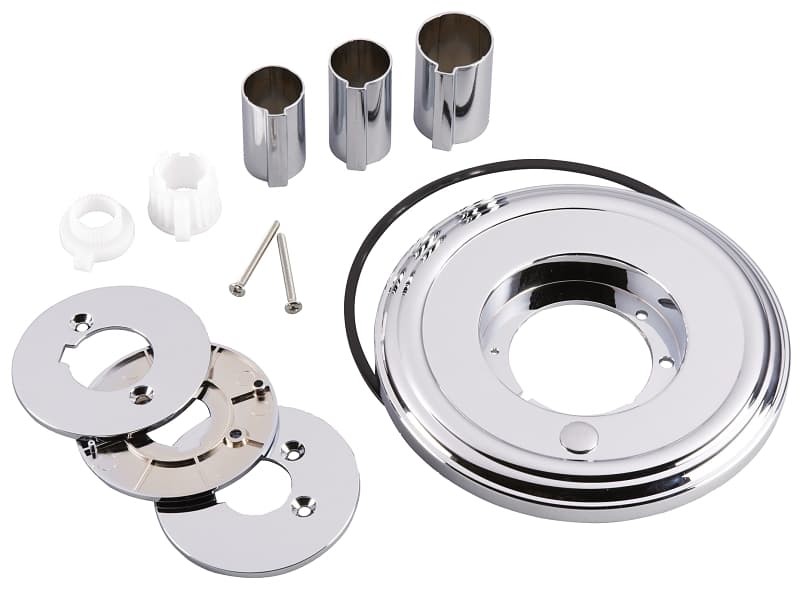 Moen M1912 Remodel Cover Plate, Chrome Plated, For: Moen Tub/Shower Faucets – image 1