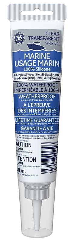 GE Silicone I SE1134 Sealant, Clear, 30 min Curing, 85 g Tube – image 1