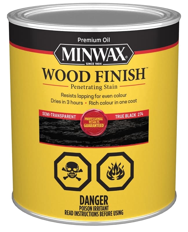 STAIN WOOD TRUE BLACK 1QT – image 1