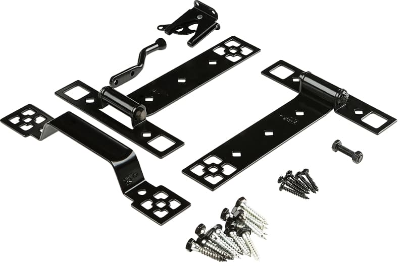 National Hardware N109-316 Craftsman Gate Suite Kit, Black, 1-Piece – image 1