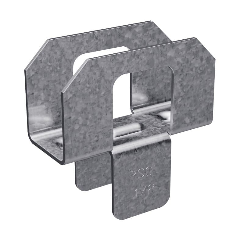 Simpson Strong-Tie PSCL1/2 Panel Sheathing Clip, 20 Thick Material, Steel, Galvanized – image 1