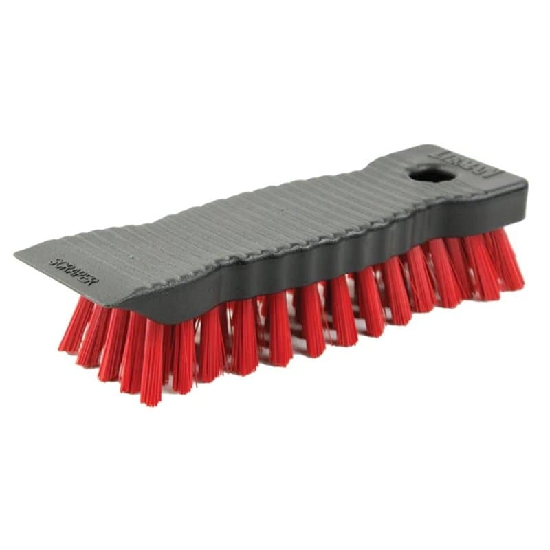 Libman 5078 Heavy-Duty Scrub Brush, 1-1/4 in L Trim, PET, Red, 7 in W Brush, 7-1/2 in OAL – image 1