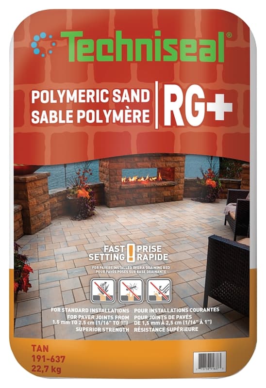 Techniseal RG+ Series 191-637 Polymeric Sand, Tan, 22.7 kg Bag – image 1