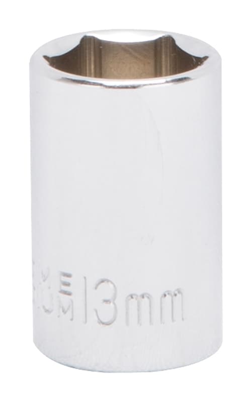 Vulcan MT6499214 Drive Socket, 13 mm Socket, 3/8 in Drive, 6-Point, Chrome Vanadium Steel, Chrome – image 1