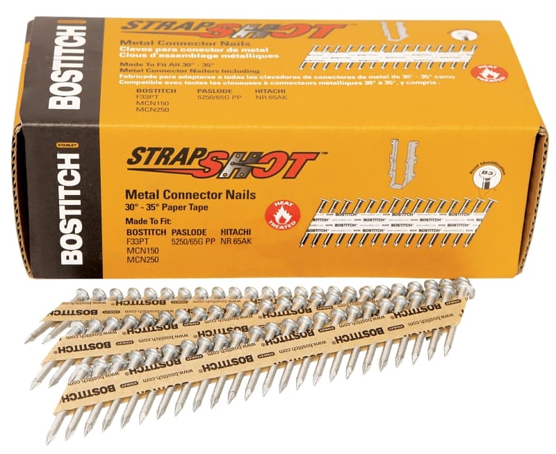 Bostitch Strapshot PT-MC13115G-1M Connector Nail, Paper Tape Collation, Suitable for: RN250 Competitor Tools – image 1