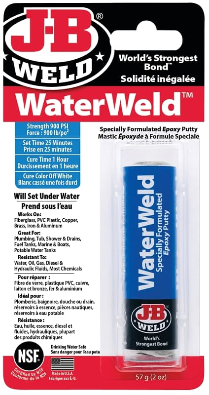 J-B Weld 8277F Epoxy Putty, Off-White, Solid, 2 oz, Tube – image 1