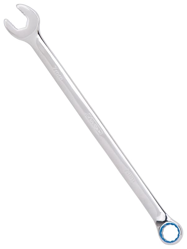 Vulcan MT6547699 Combination Wrench, Metric, 7 mm Head, Chrome Vanadium Steel, Silver, Round Handle – image 1