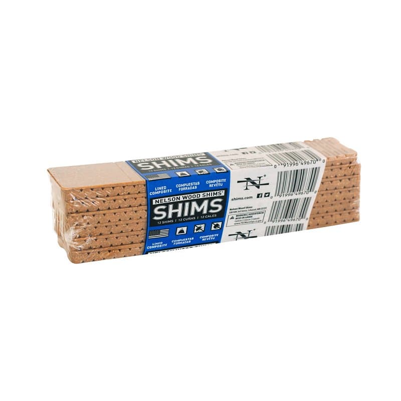 Nelson WC8/12/32/78L Shim, 7-1/2 in L, 1-3/8 in W, 1/4 in Thick, Composite – image 1