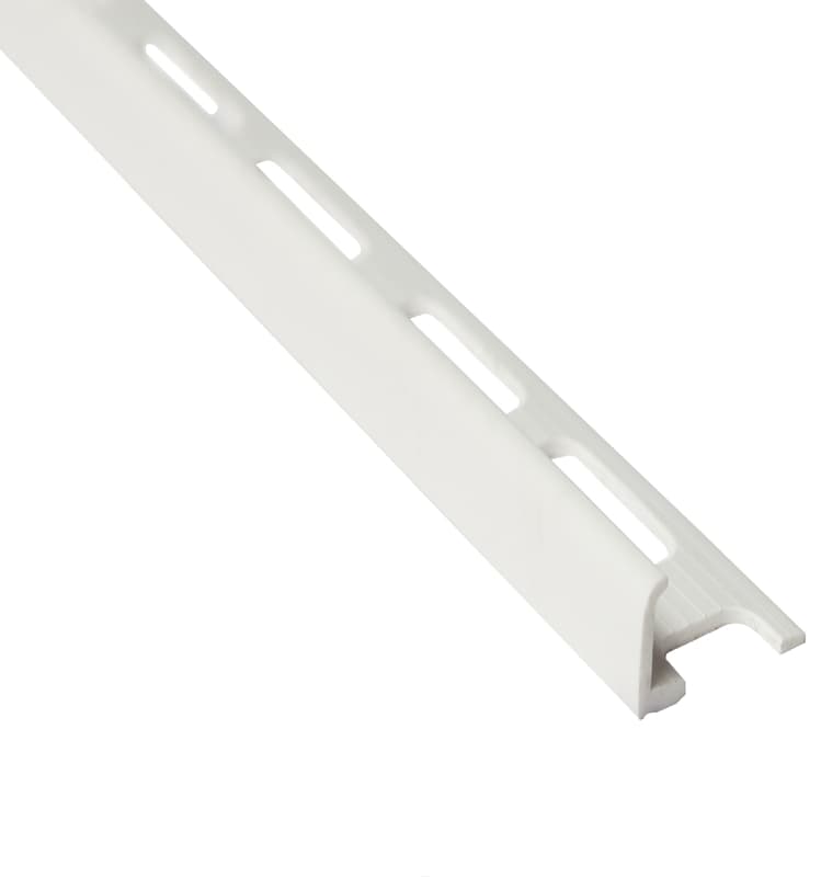 Shur-Trim ET1034WHT08 Tile Edge, 8 ft L, 7/8 in W, Vinyl, White – image 1