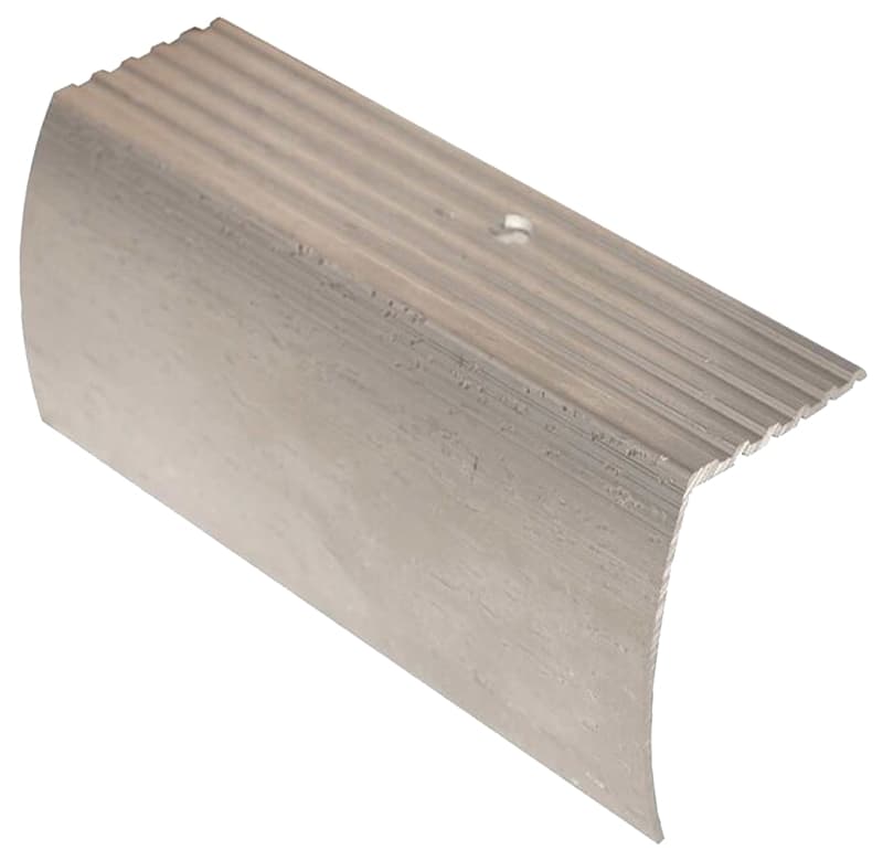 Shur-Trim FA2190BCL12 Stair Nose Moulding, 12 ft L, 1-1/8 in W, Aluminum, Bright Clear – image 1