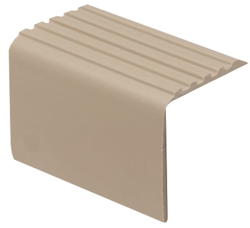 Climaloc Plus FV4021BGE03 Drop Overlap Stair Nosing, 3 ft L, 1-7/8 in W, Vinyl, Beige – image 1