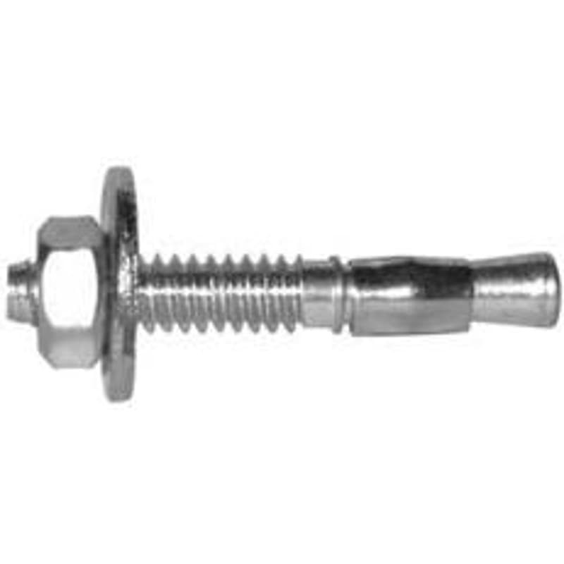 Reliable WAZ385J Wedge Anchor, 3/8 in Dia, 5 in L, 497 kg Ceiling, 489 kg Wall, Steel, Zinc – image 1