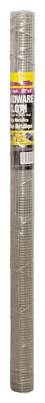 Jackson Wire 11 05 13 13 Hardware Cloth, 5 ft L, 36 in W, 23 Gauge, 1/4 x 1/4 in Mesh, Galvanized – image 1