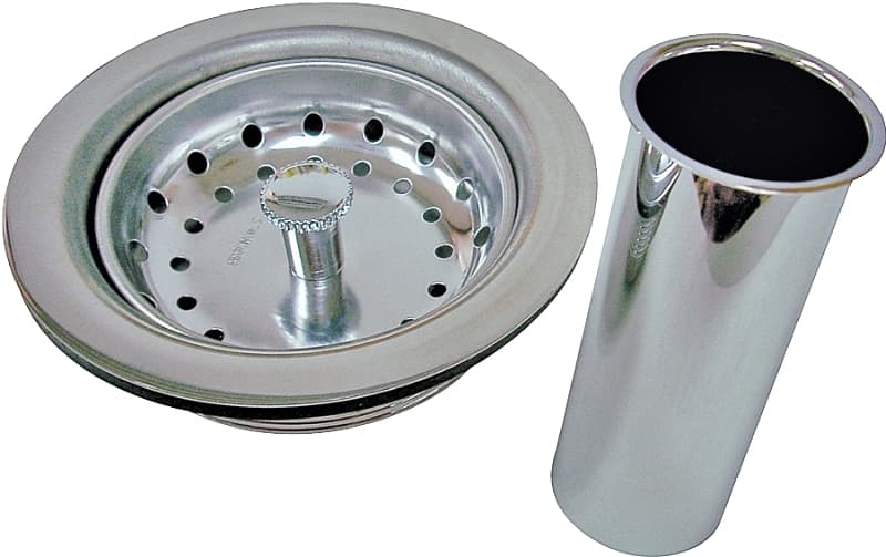 ProSource PMB-130 Sink Strainer, 4.4 in Dia, Chrome, For: Sink – image 1