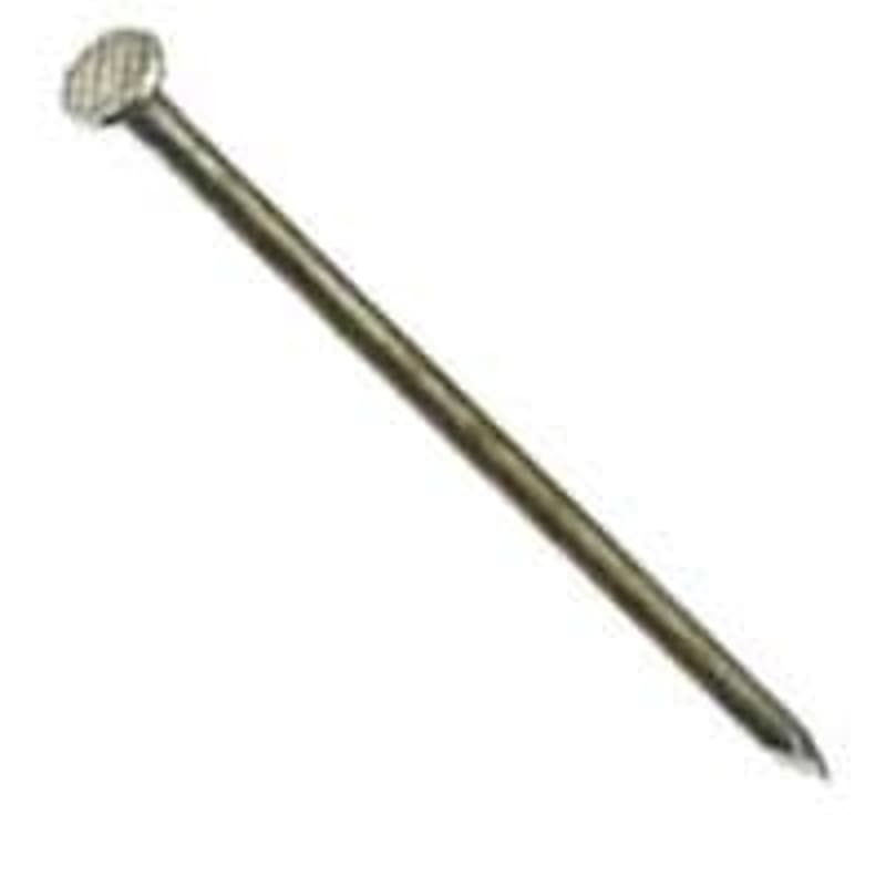 ProFIT 0054282 Finishing Nail, 12 in L, Carbon Steel, Hot-Dipped Galvanized, Flat Head, Round Shank, 50 lb – image 1