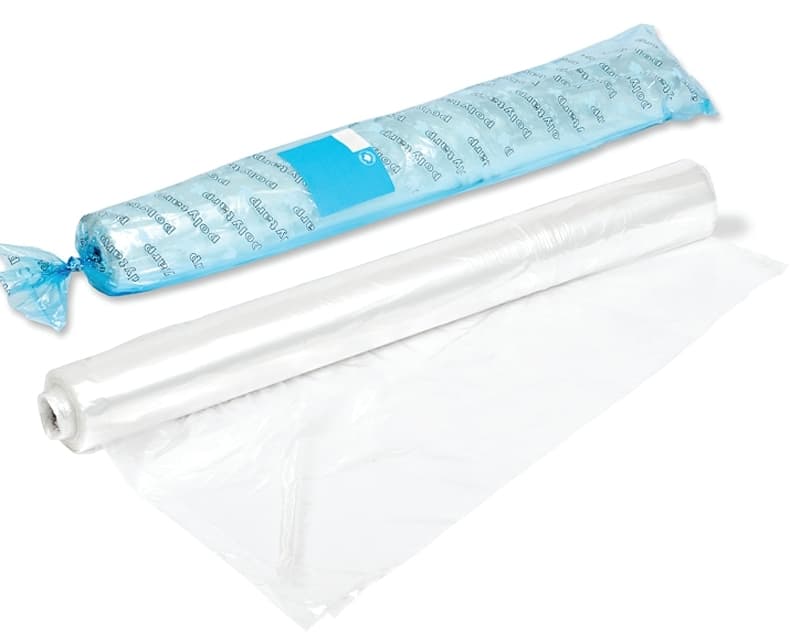 Polytarp 01-0048 Light-Duty Polyfilm, 50 ft L, 10 ft W, Polyethylene, Clear – image 1