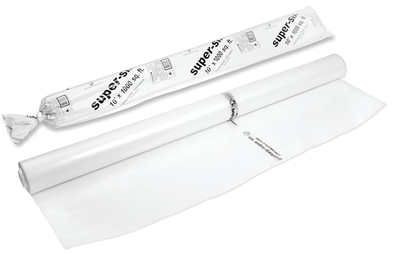 Polytarp 66-0020 Polyfilm, 100 ft L, 10 ft W, 6 mil Thick, Polyethylene, Clear – image 1