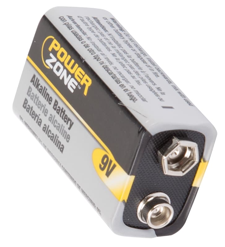 PowerZone 6LR61-1P-DB Battery, 9 V Battery, Zinc, Manganese Dioxide and Potassium Hydroxide – image 1