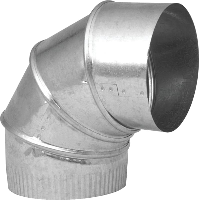 Imperial GV0296-C Adjustable Elbow, 6 in Connection, 30 Gauge, Galvanized Steel – image 1