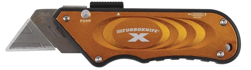 Olympia Tools 33-133 Turbo Knife, 1.18 in L Blade, 4.06 in W Blade, Ergonomic Handle – image 1